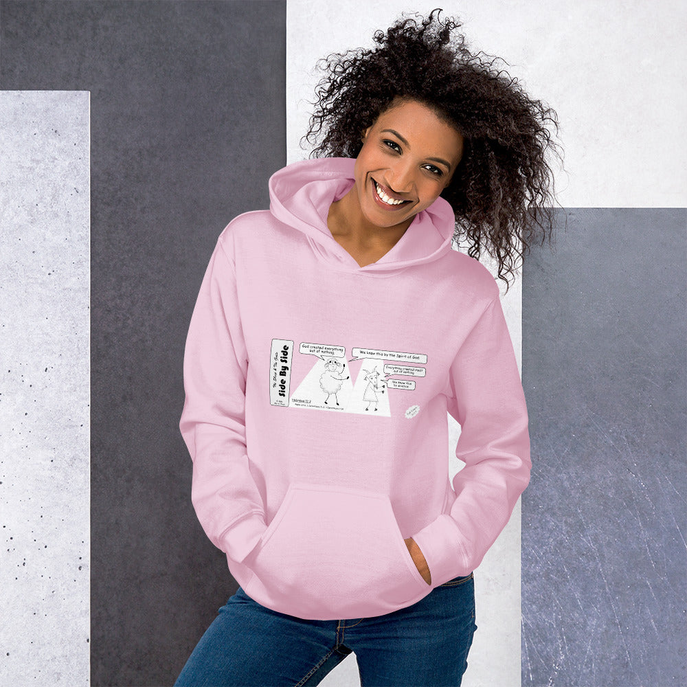 Unisex Hoodie Featuring the Sheep and the Goats Side by Side Cartoon V1-02 Style 2